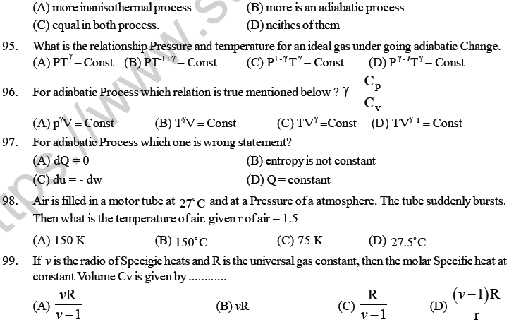 Thermodynamics Mcqs With Answers